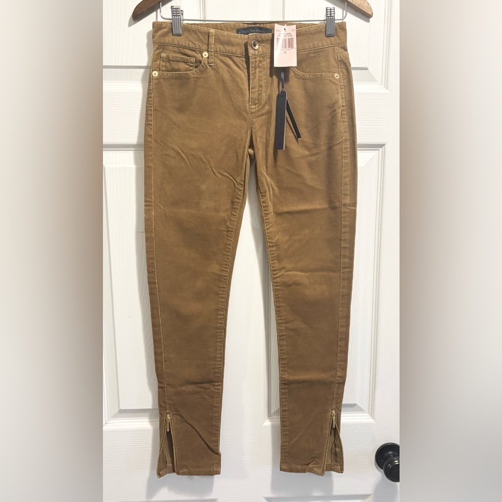 NWT Juicy Couture Ankle Zip Cords Low Rise Corduroy Pants Skinny Jeans Sz 25 NEW